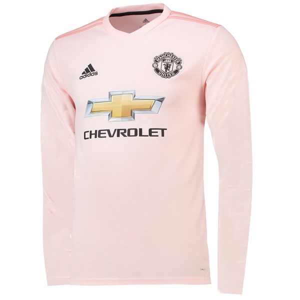 Camiseta Manchester United Segunda equipo ML 2018-19 Rosa